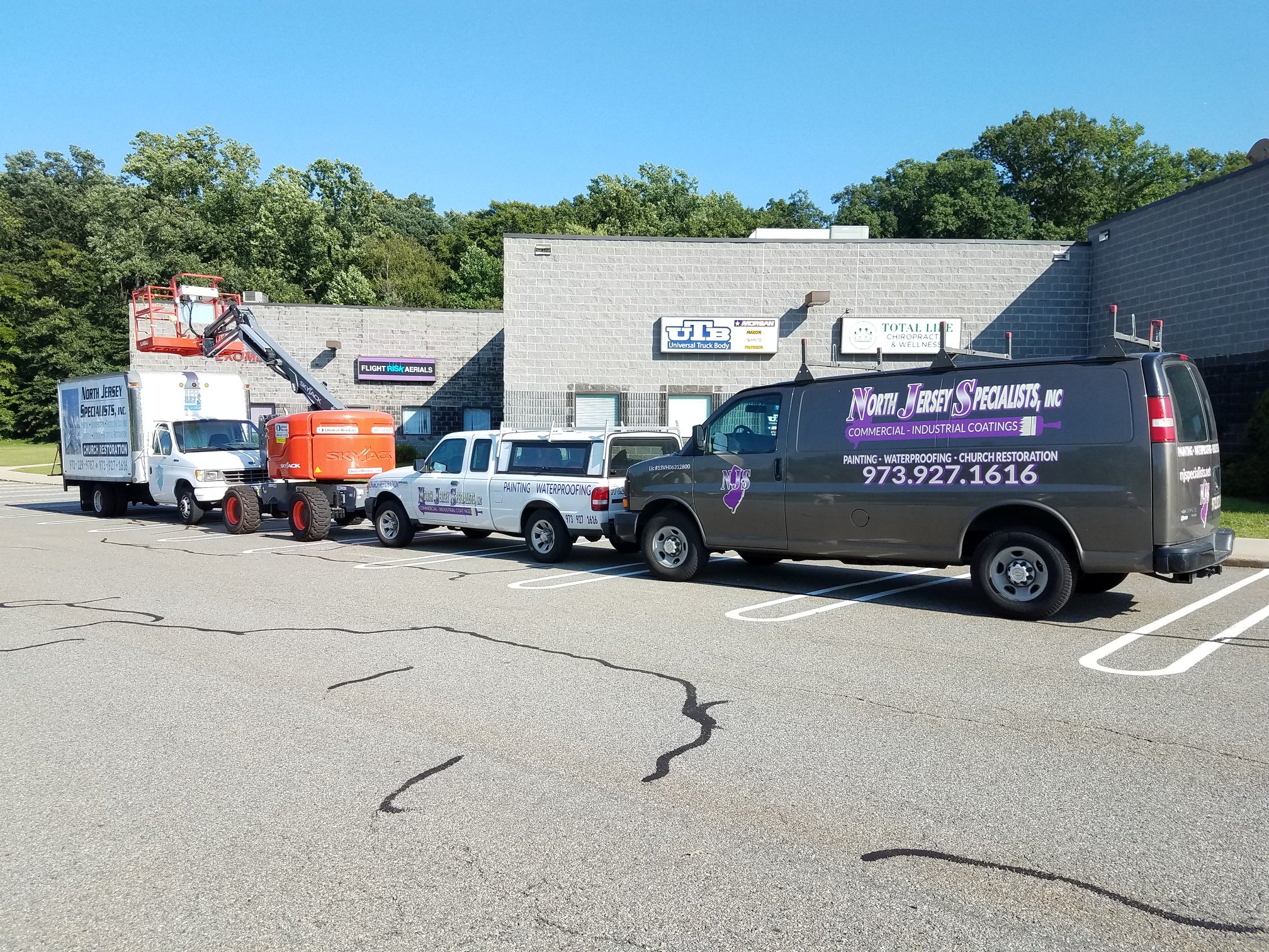 NJS trucks on the job