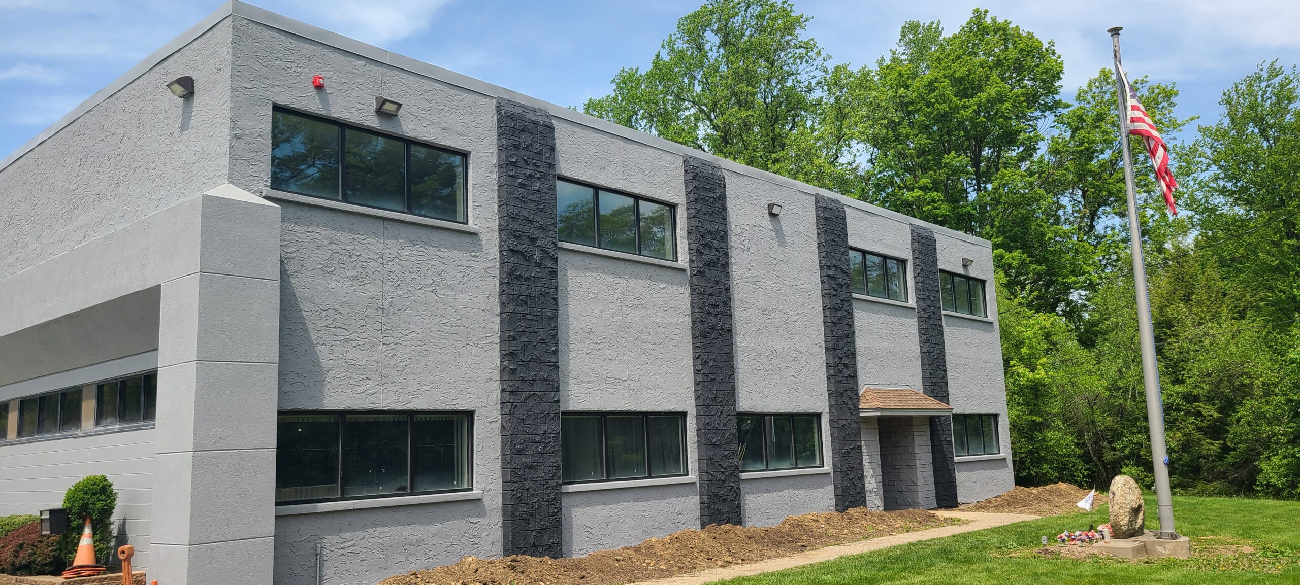 Commercial Building before, exterior | North Jersey Specialists, Inc. | Painting | Waterproofing | Restoration